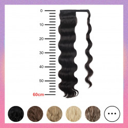 wavy ponytail