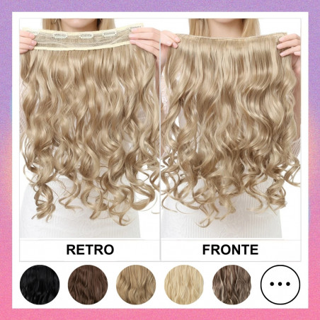 Fascia Capelli Mosse 5 clip 120gr 60cm