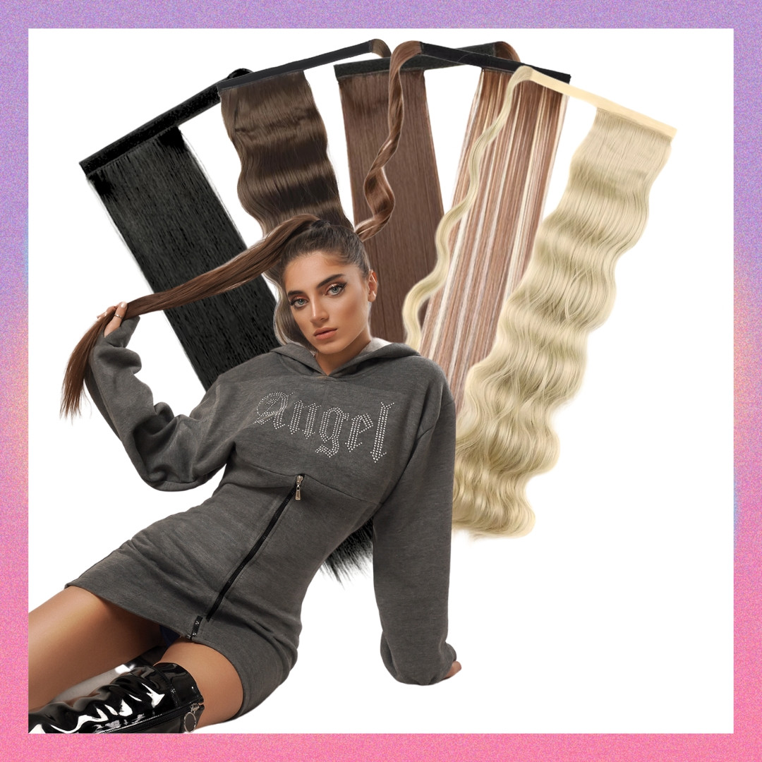 Synthetic Ponytails in Heat-Resistant Fiber